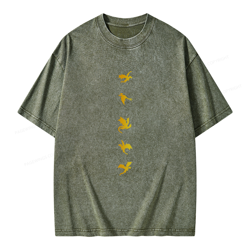 Pagewings Fly Or Die Unisex Washed T-shirt