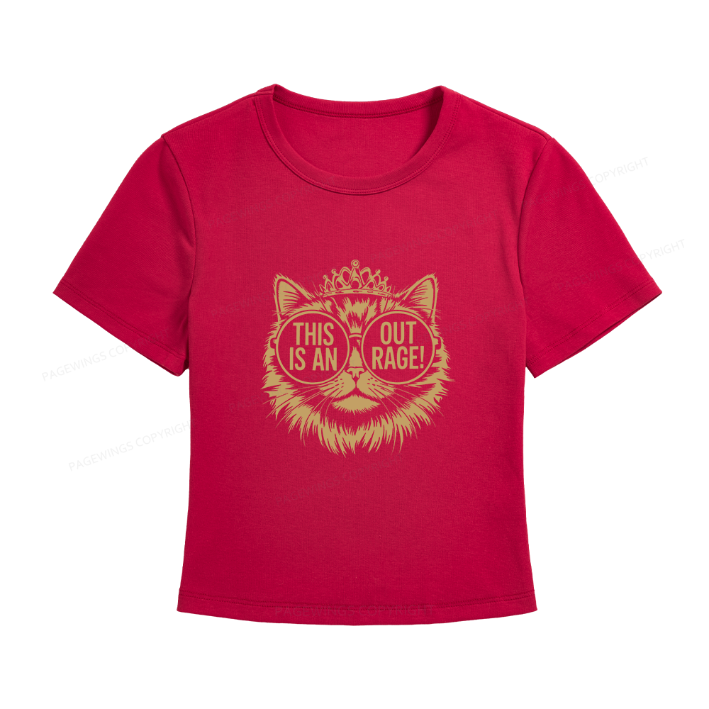 Pagewings This Is An Outrage Women's Baby Tee