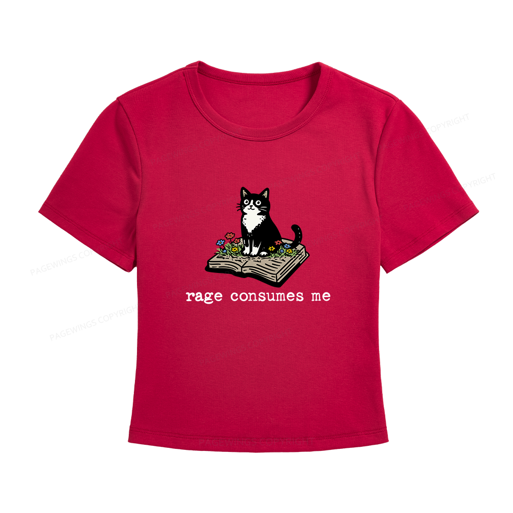 Pagewings Rage Consumes Me Women's Baby Tee