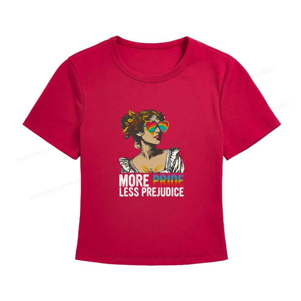 Pagewings More Pride Less Prejudice Women's Baby Tee