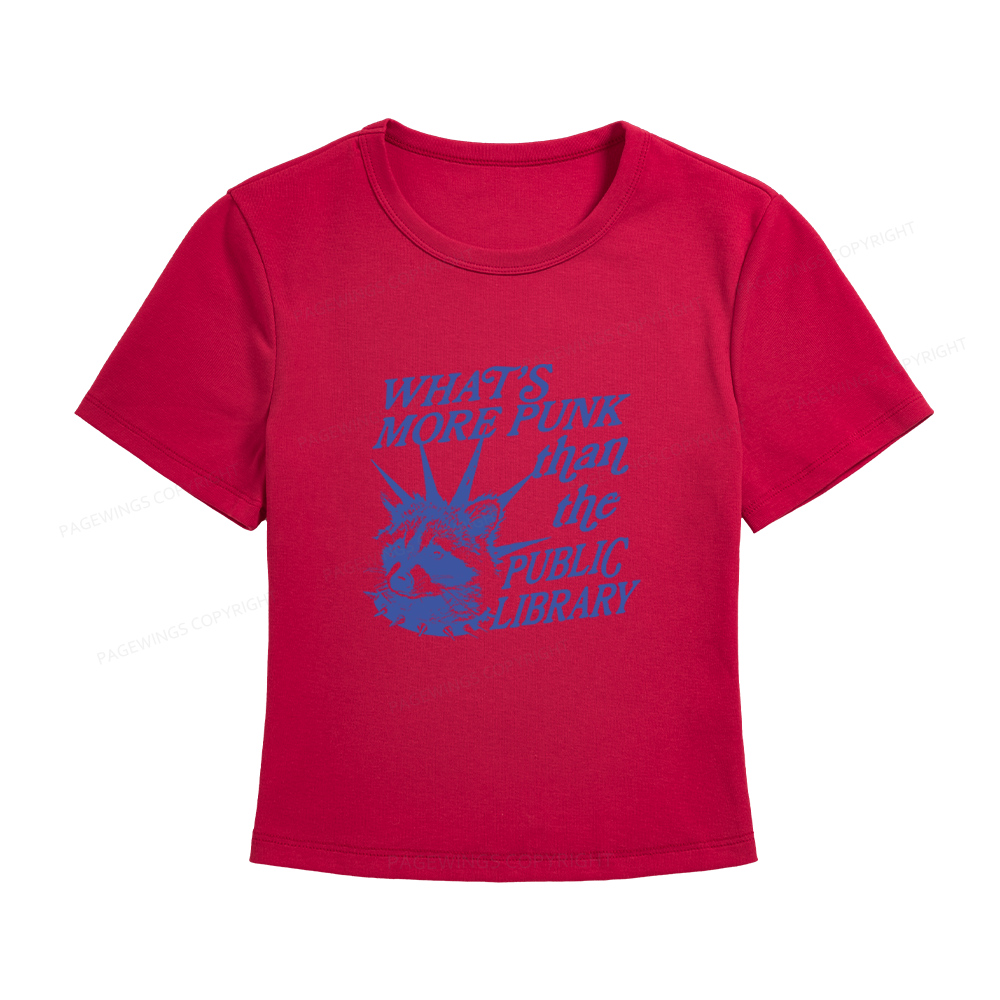Pagewings What’s More Punk Than The Public Library Women's Baby Tee