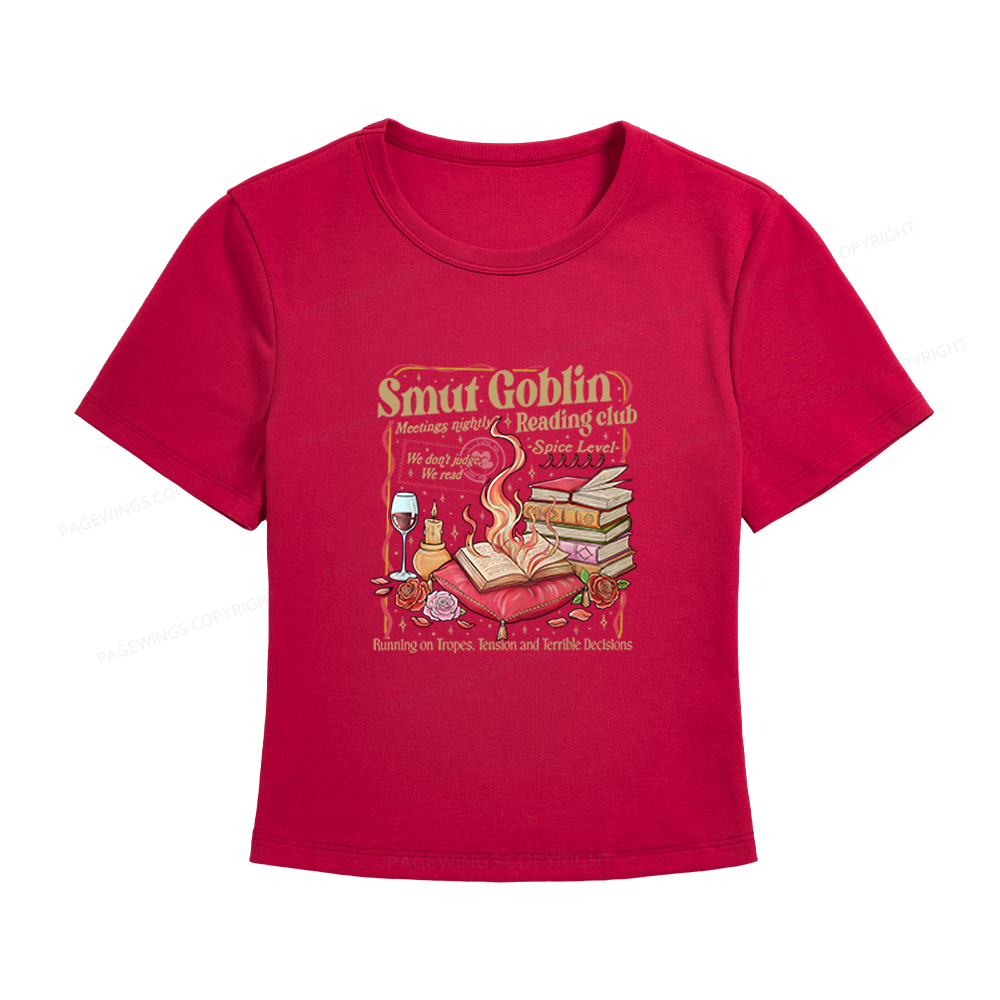Pagewings Smut Goblin Dark Romance Bookish Women's Baby Tee