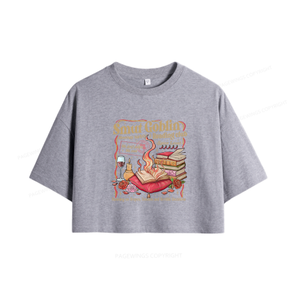 Pagewings Smut Goblin Dark Romance Bookish Women Crop Tops
