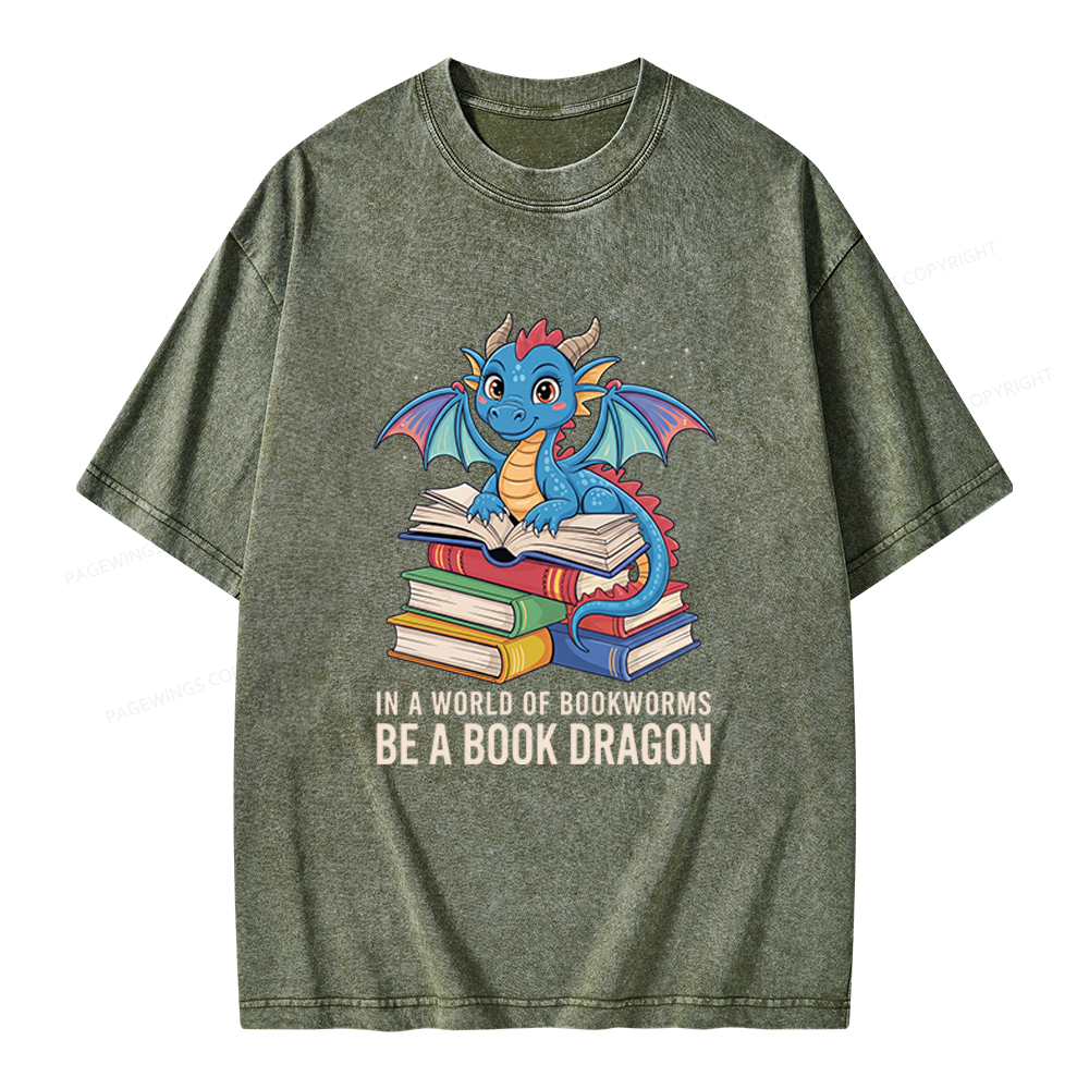 Pagewings Bookworms Unisex Washed T-shirt