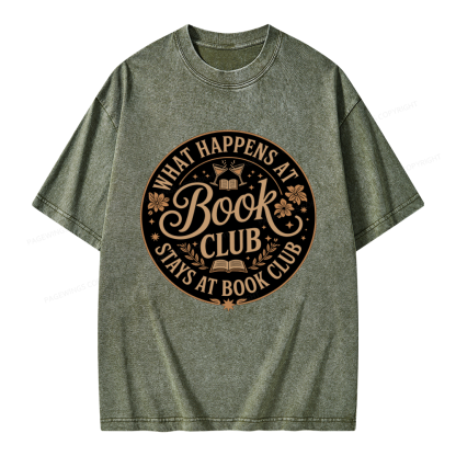 Pagewings Book Club Unisex Washed T-shirt