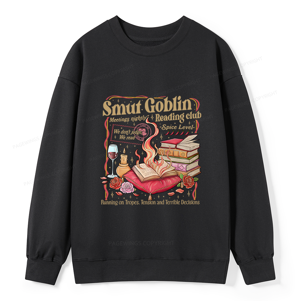 Pagewings Smut Goblin Dark Romance Bookish Unisex Classic Sweatshirt