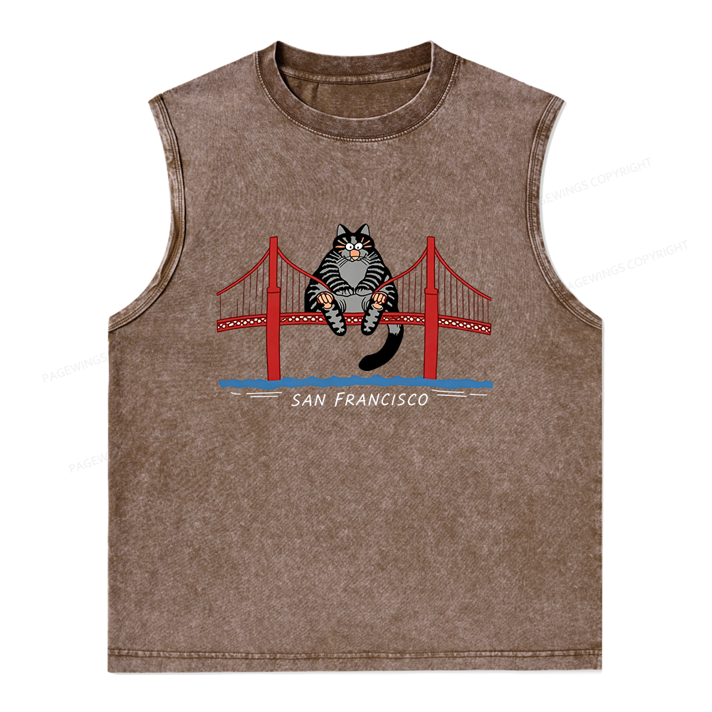 Pagewings Sci-Fi Book Lover Unisex Washed Tank Top
