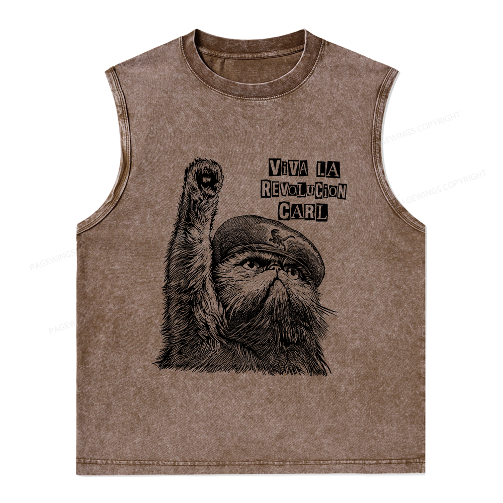 Pagewings Sci-Fi Book Lover Unisex Washed Tank Top