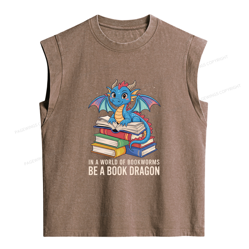 Pagewings Bookworms Women's Washed Tank Top