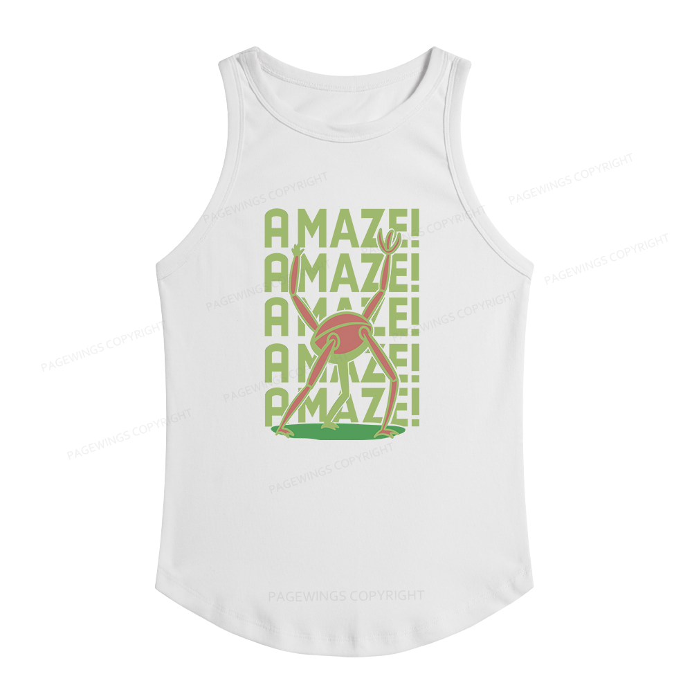 Pagewings Slim Fit Science Fiction Lover Women's Fitted Tank Top 