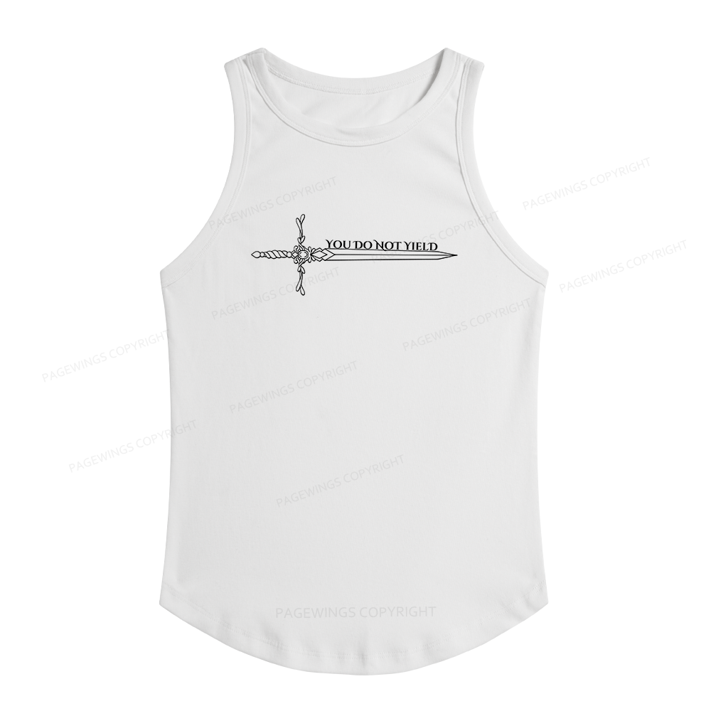 Pagewings Slim Fit You Do Not Yield Women's Fitted Tank Top 