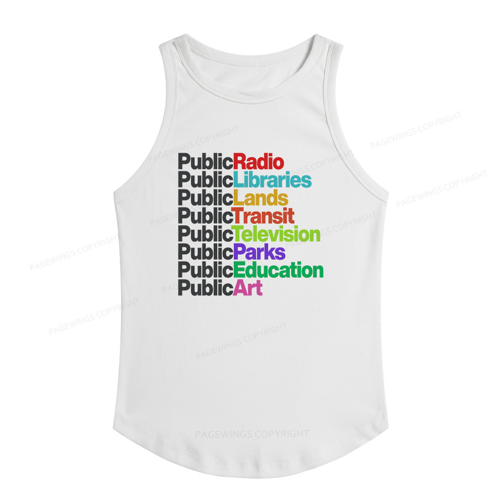 Pagewings Slim Fit Public Libraries Women's Fitted Tank Top 