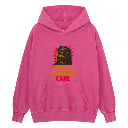 Pagewings Viva La Revolucion Unisex Washed Hoodie