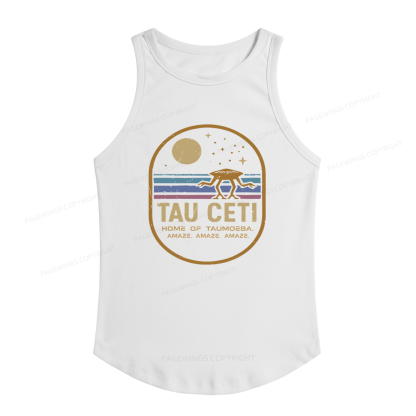 Pagewings Slim Fit Sci‑Fi Fan Women's Fitted Tank Top
