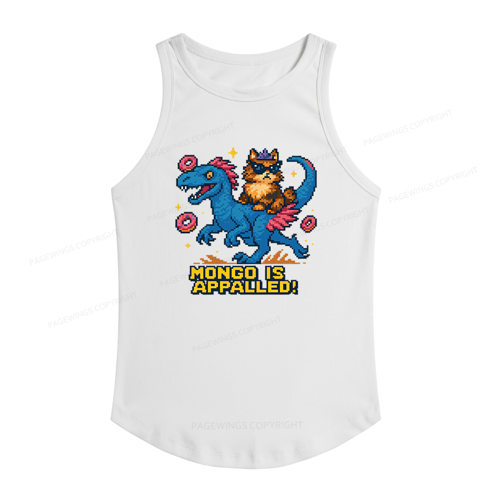 Pagewings Slim Fit Mongo is Appalled Women's Fitted Tank Top