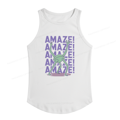 Pagewings Slim Fit Sci‑Fi Fan Women's Fitted Tank Top