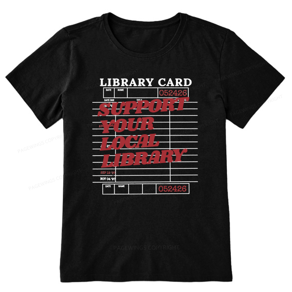 Pagewings Support Your Local Library Unisex Classic T-shirt