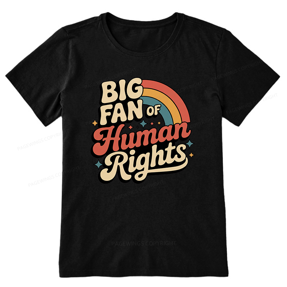 Pagewings Big Fan of Human Rights Unisex Classic T-shirt