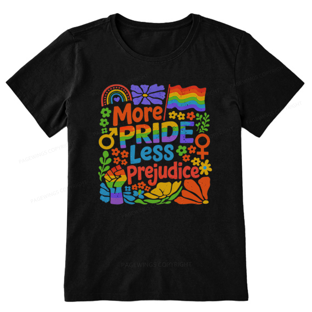 Pagewings More Pride Less Prejudice Unisex Classic T-shirt