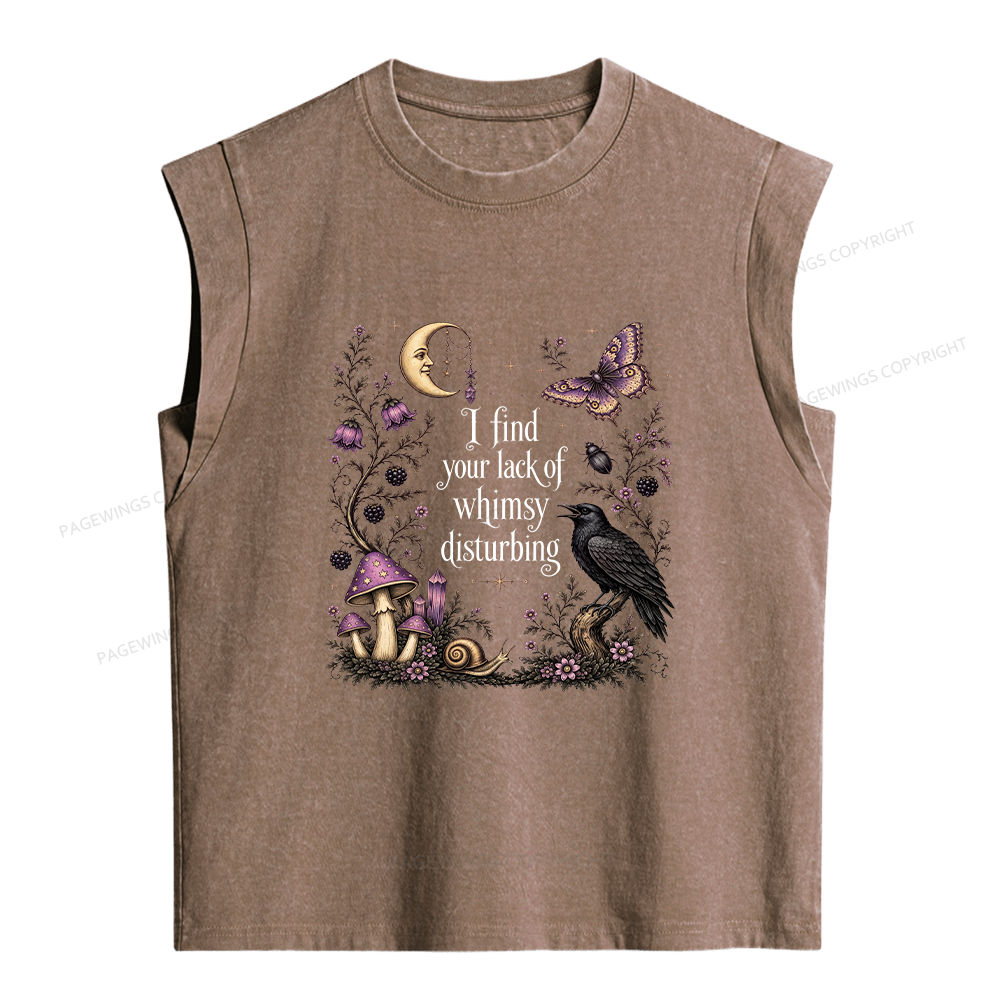 Pagewings Lack of Whimsy Women's Washed Tank Top