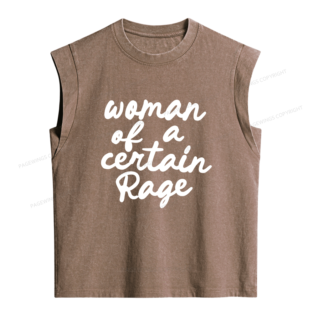Pagewings Woman of a Certain Rage Women's Washed Tank Top