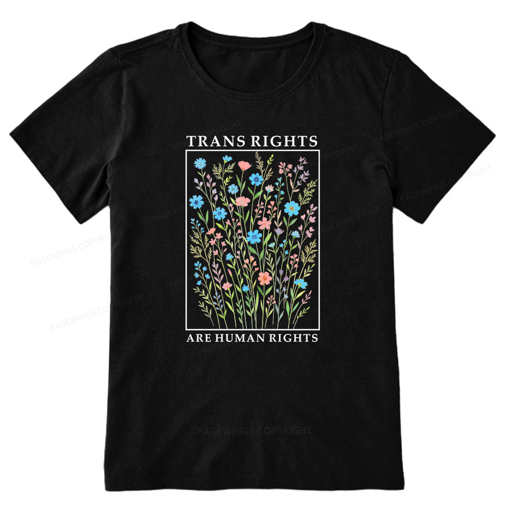 Pagewings Trans Rights Are Human Rights Unisex Classic T-shirt
