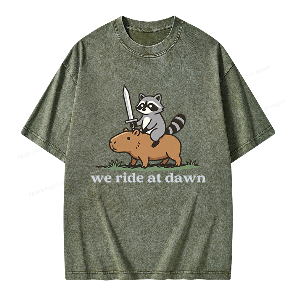 Pagewings We Read At Dawn Unisex Washed T-shirt