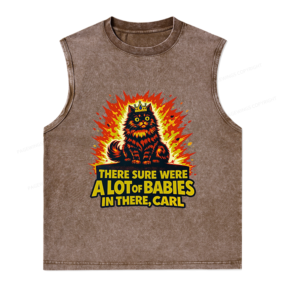 Pagewings A Lot Of Babies In There Unisex Washed Tank Top