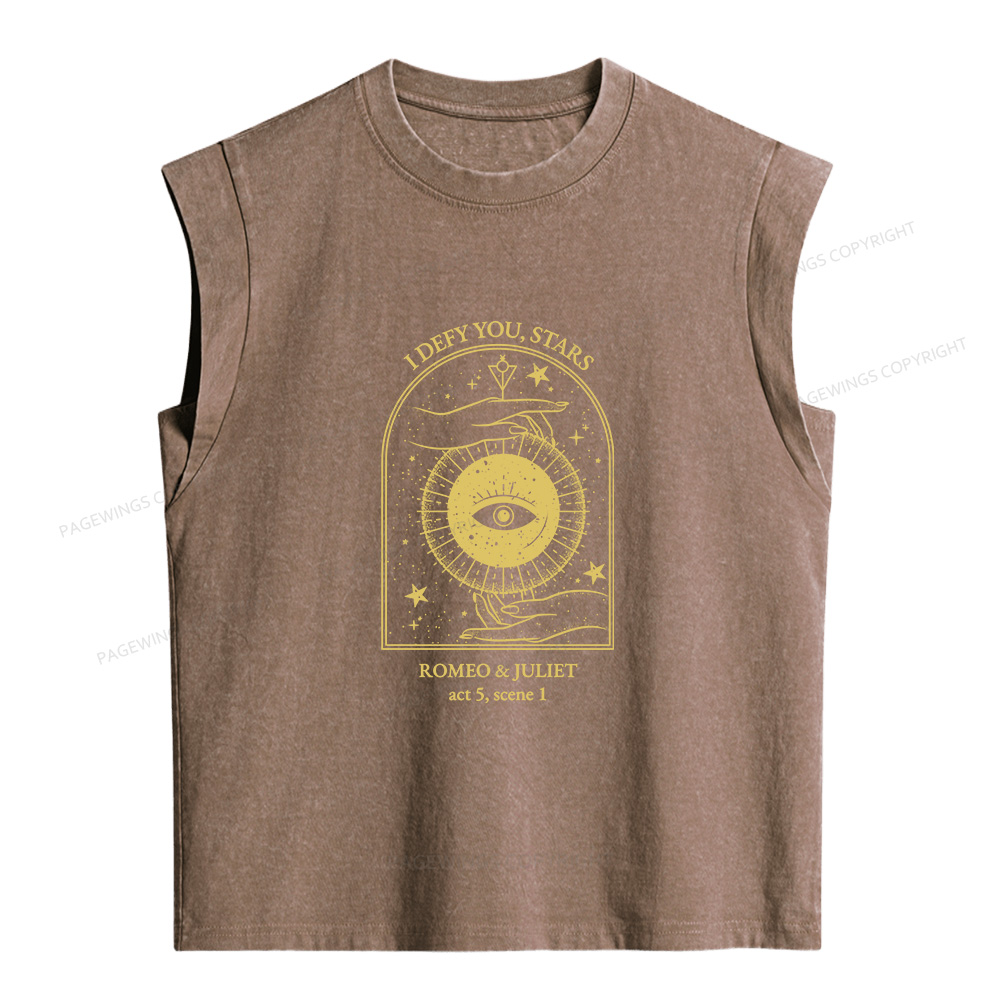 Pagewings Renaissance Poet Bookish Women's Washed Tank Top
