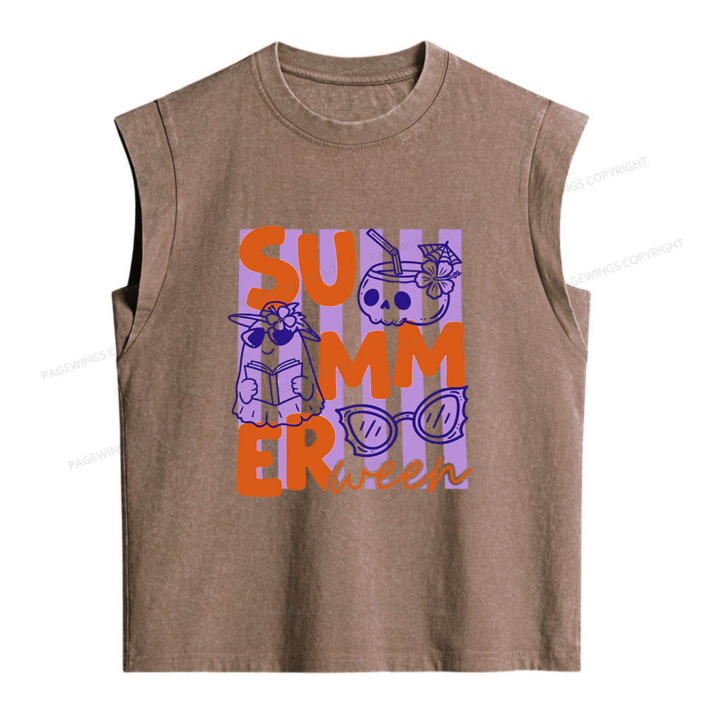 Pagewings Summerween Women's Washed Tank Top