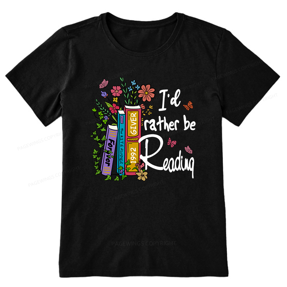 Pagewings I'd Rather Be Reading Unisex Classic T-shirt