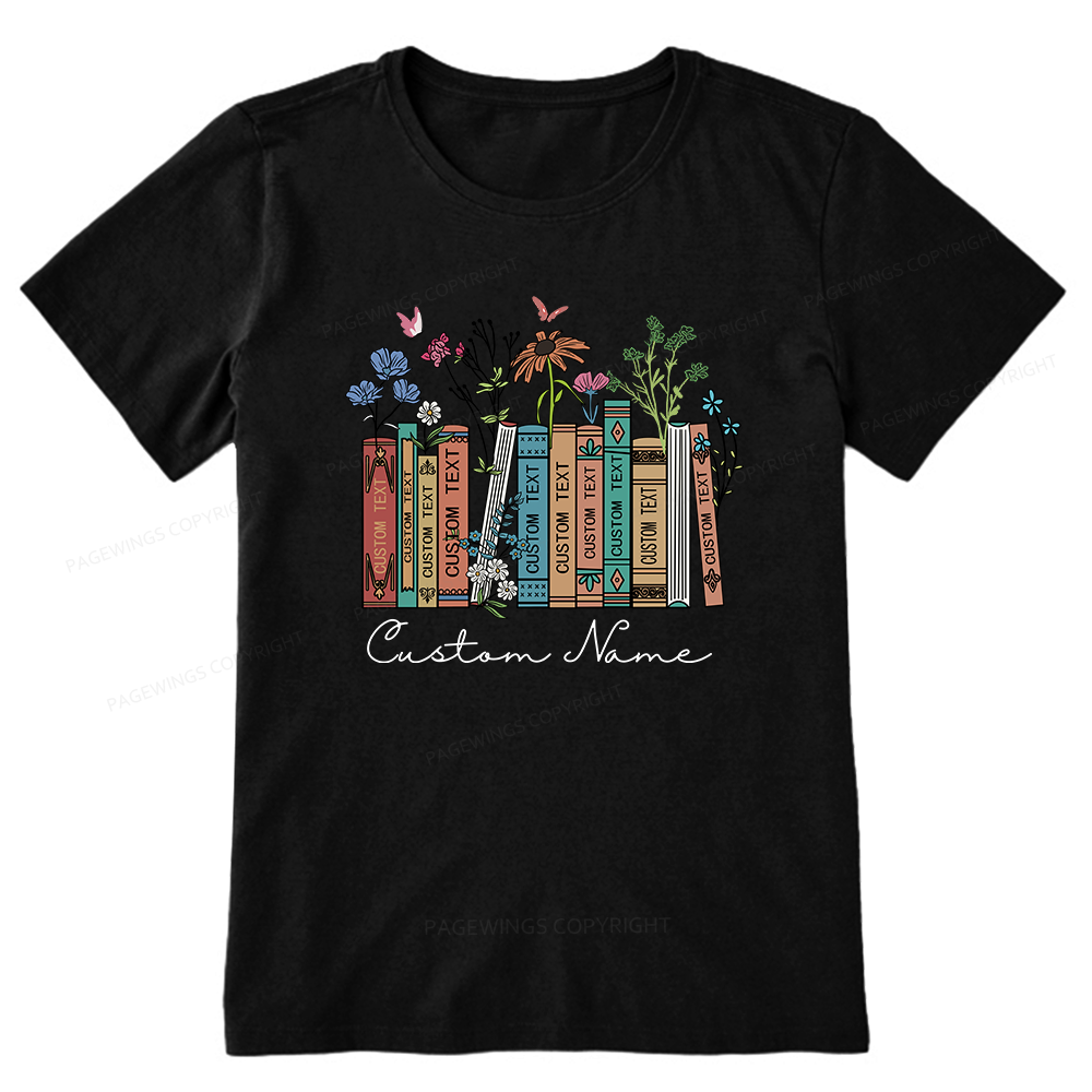 Pagewings Personalized Name Text Unisex Classic T-shirt