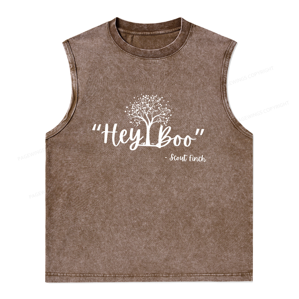 Pagewings To Kill a Mockingbird Unisex Washed Tank Top