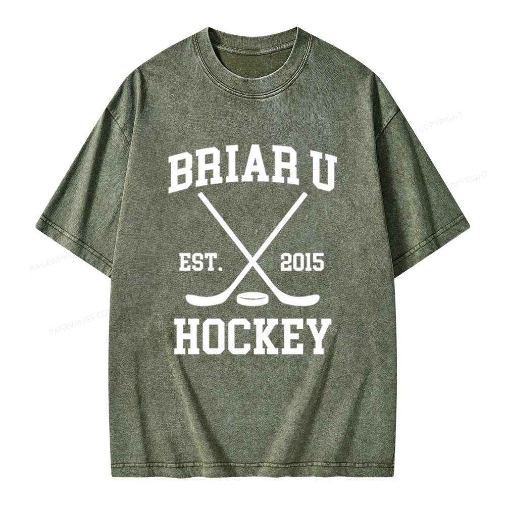 Pagewings Hockey Romance Unisex Washed T-shirt