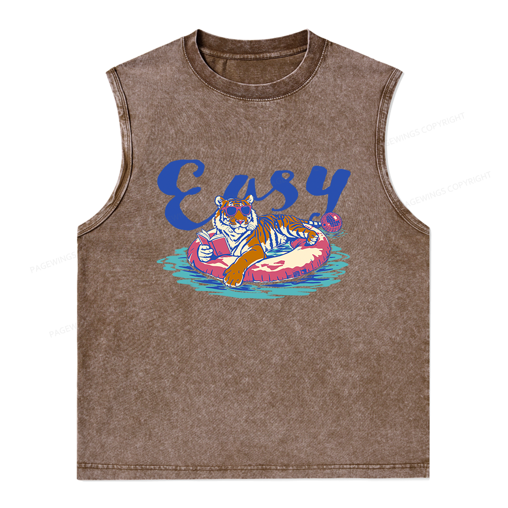 Pagewings Summer Reading Unisex Washed Tank Top