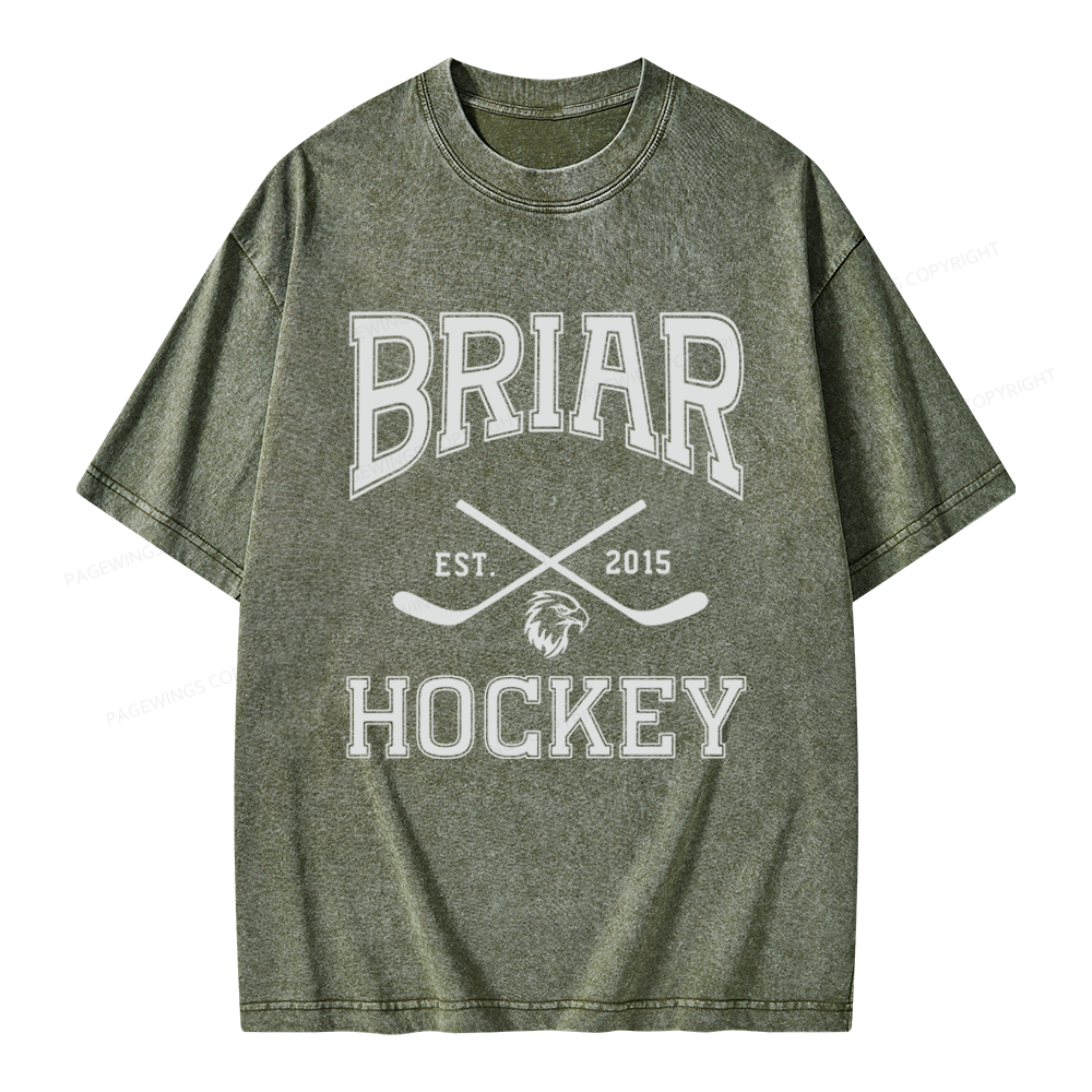 Pagewings Hockey Romance Unisex Washed T-shirt