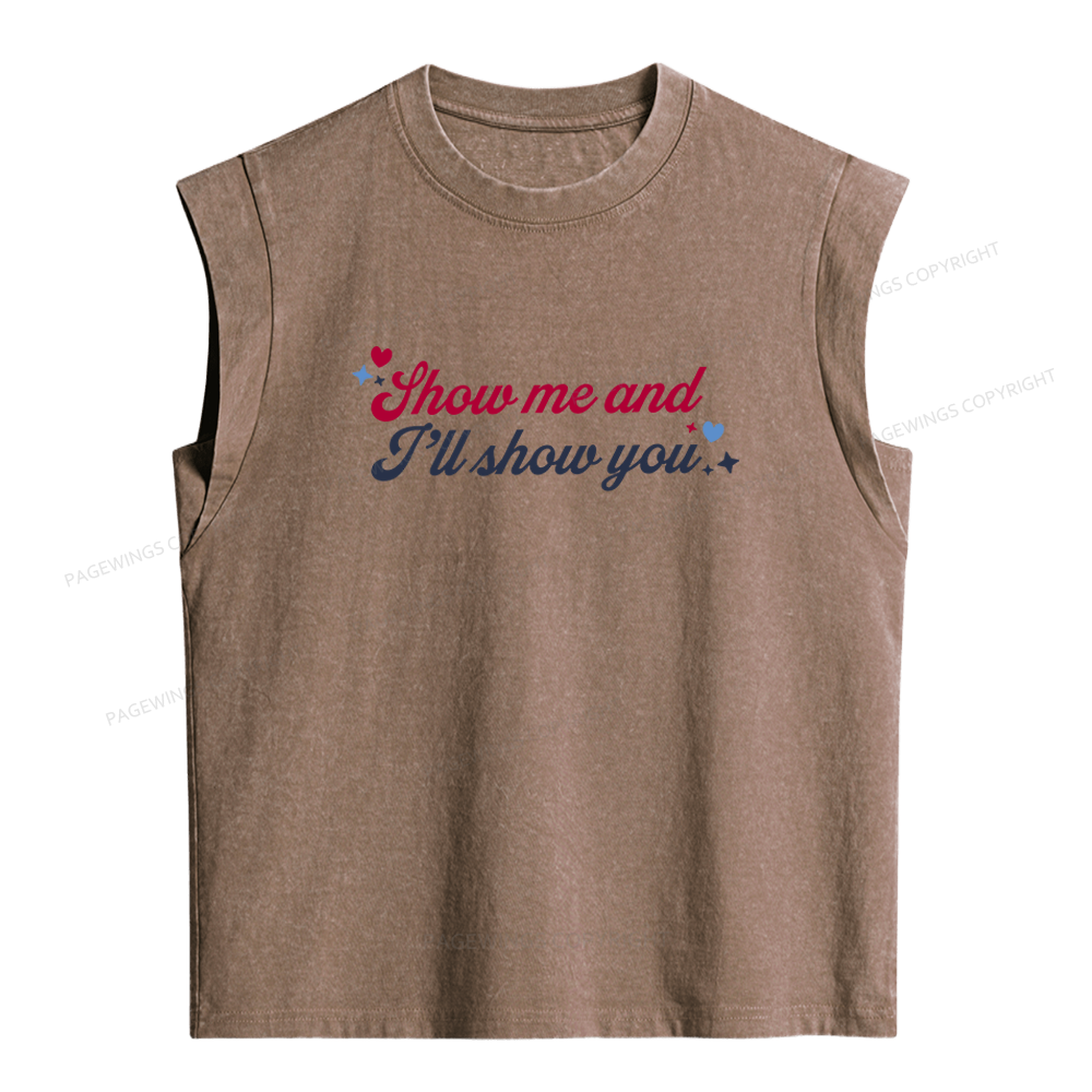 Pagewings Show Me And I'll Show You Women's Washed Tank Top