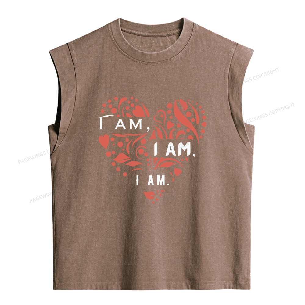 Pagewings I Am Women's Washed Tank Top