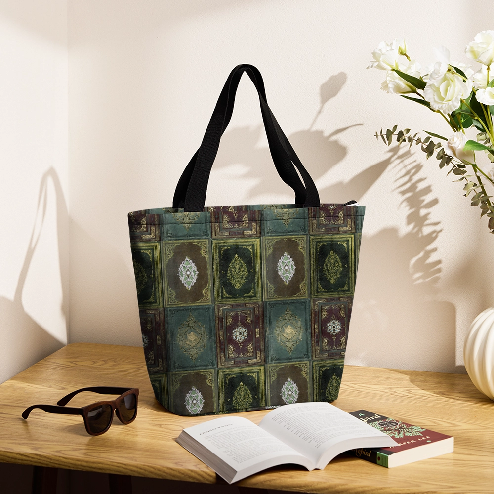 Pagewings The Reader Large Zippered Tote Bag