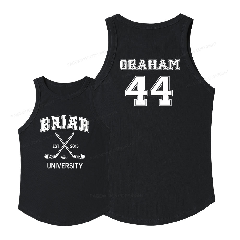 Pagewings Slim Fit Hockey Romance Women's Fitted Tank Top
