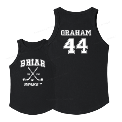 Pagewings Slim Fit Hockey Romance Women's Fitted Tank Top