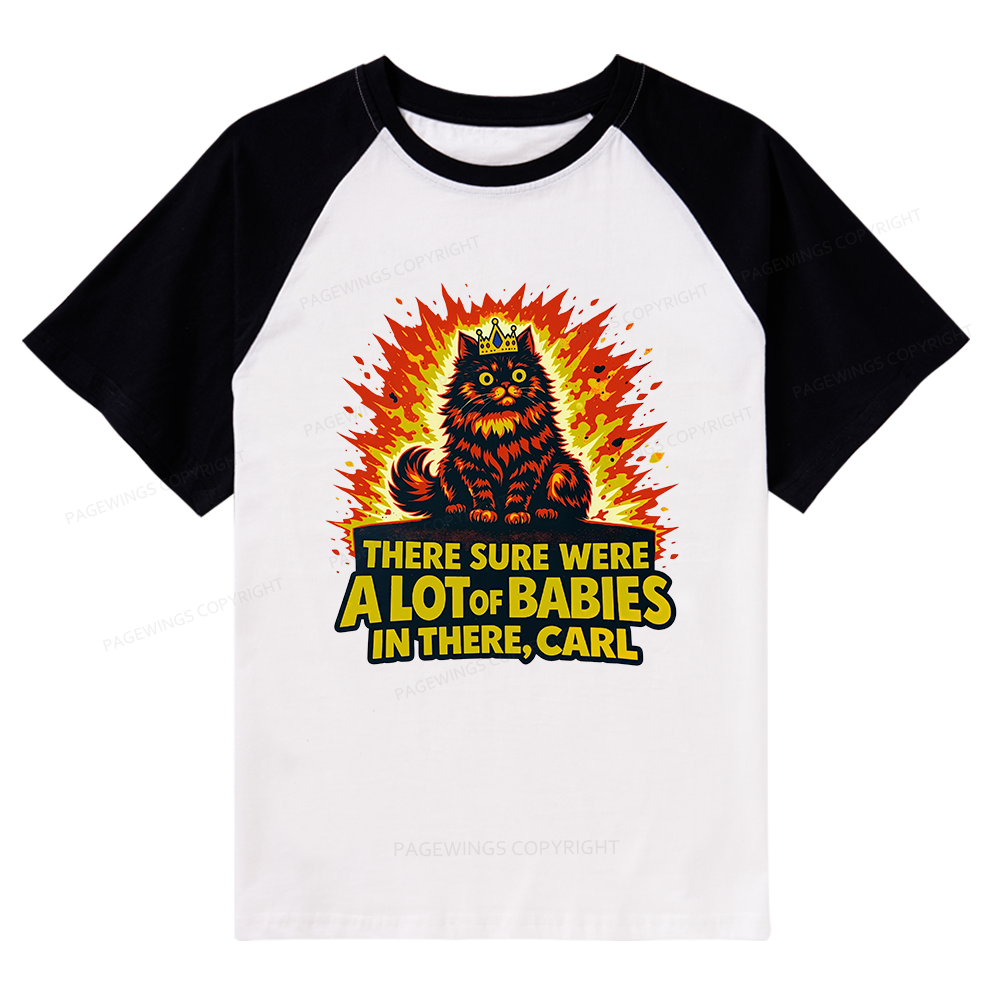 Pagewings A Lot Of Babies In There Raglan T-shirt
