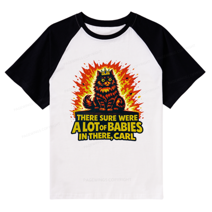 Pagewings A Lot Of Babies In There Raglan T-shirt