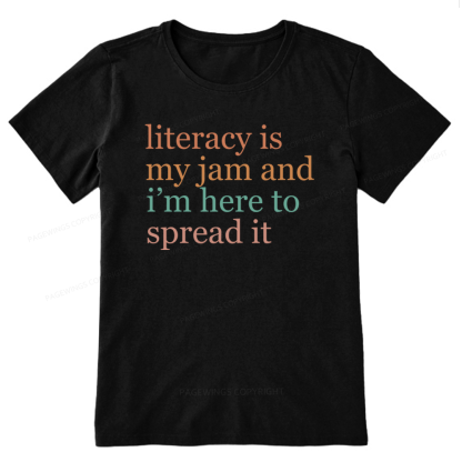 Pagewings Literacy Is My Jam Unisex Classic T-shirt