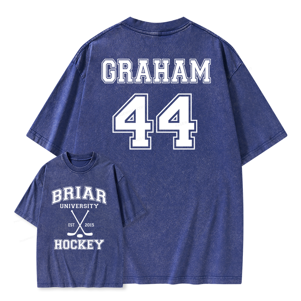 Pagewings Hockey Romance Unisex Washed T-shirt