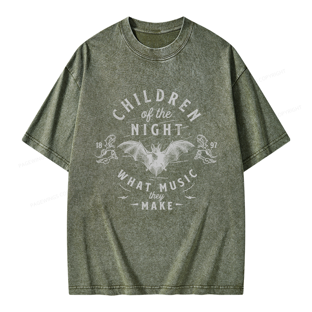 Pagewings What Music They Make Unisex Washed T-shirt