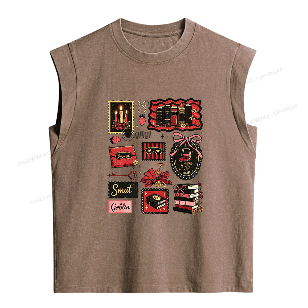 Pagewings Smut Goblin Women's Washed Tank Top