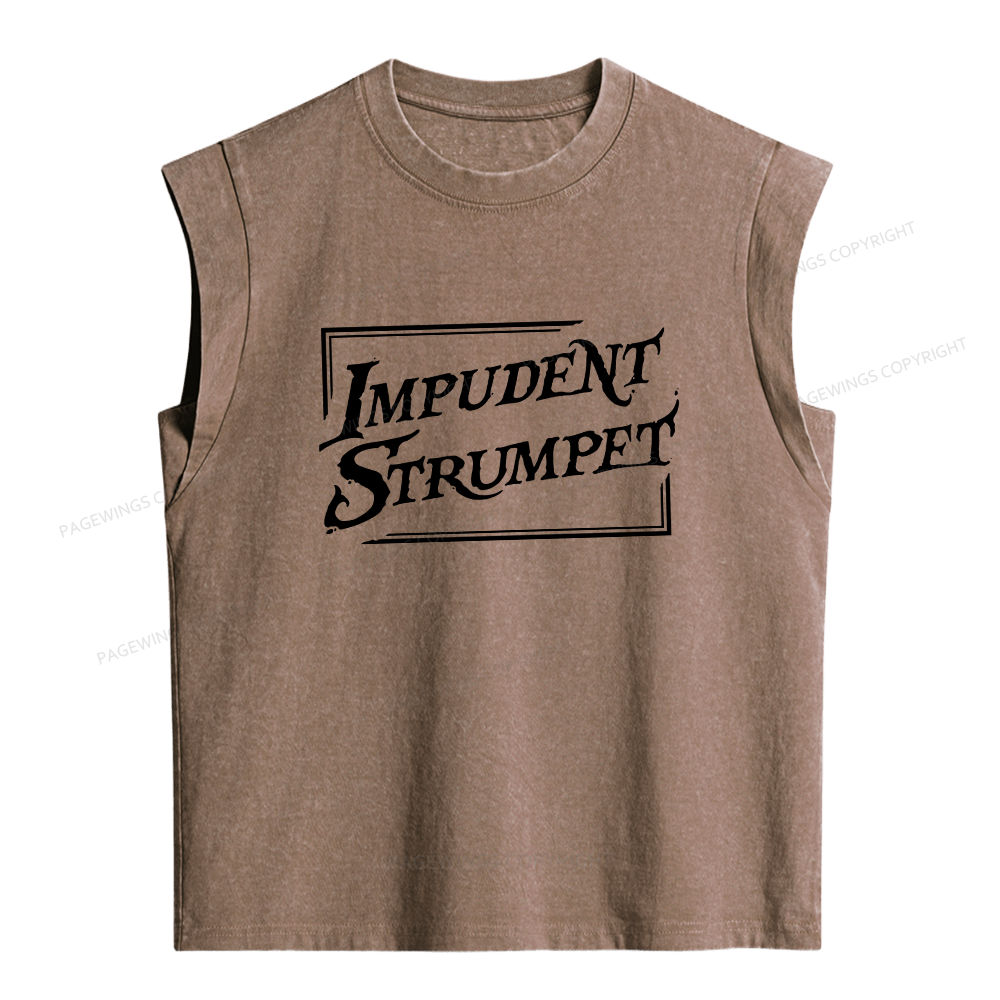 Pagewings Impudent Strumpet Women's Washed Tank Top
