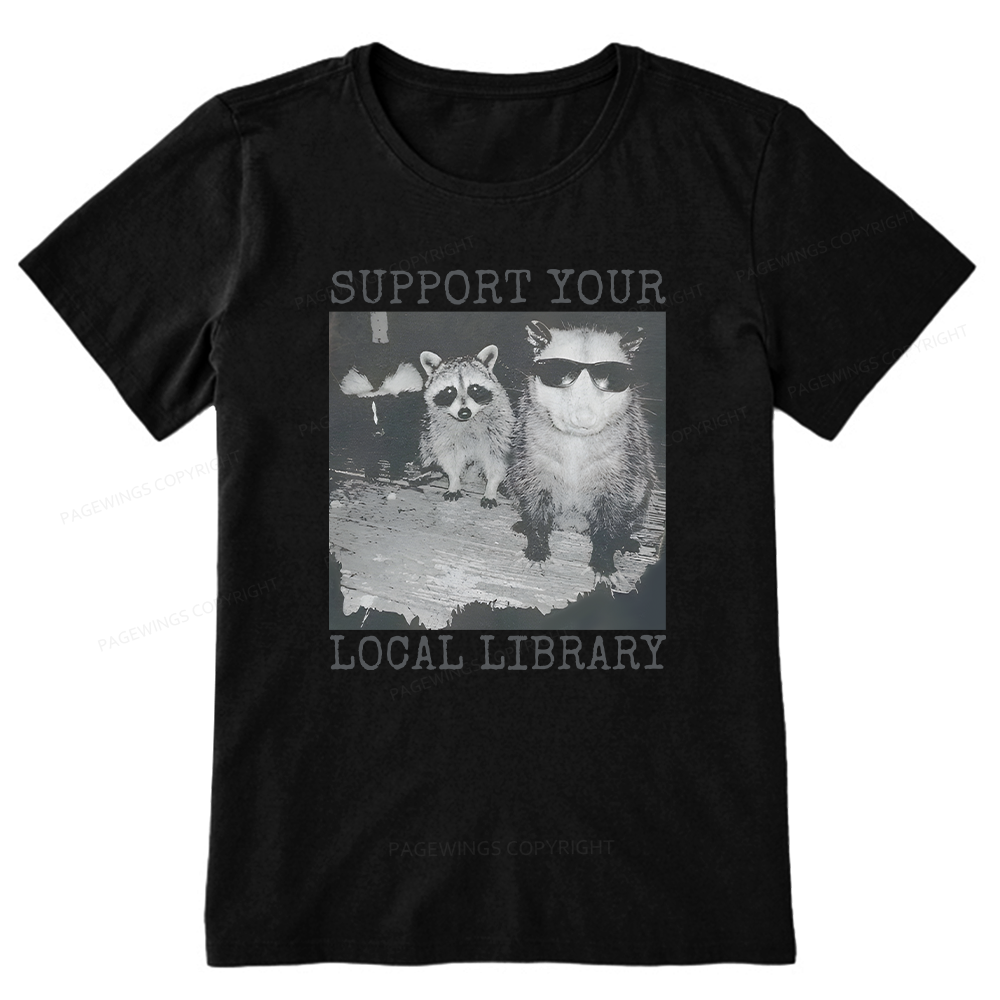 Pagewings Support Your Local Library Unisex Classic T-shirt