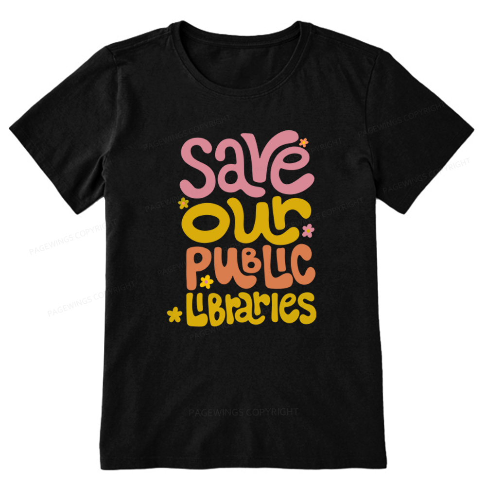 Pagewings Save Our Public Libraries Unisex Classic T-shirt